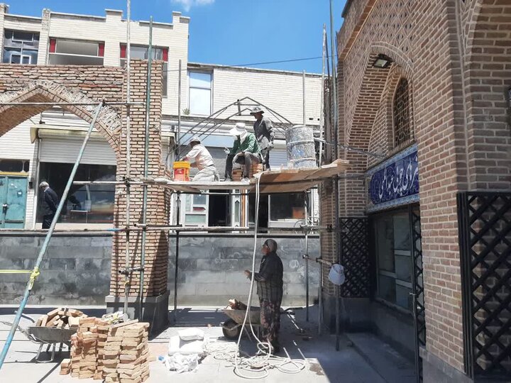 شروع عملیات تکمیل رواق‌های بخش تجاری و دروازه اصلی میراث جهانی شیخ صفی‌الدین اردبیلی