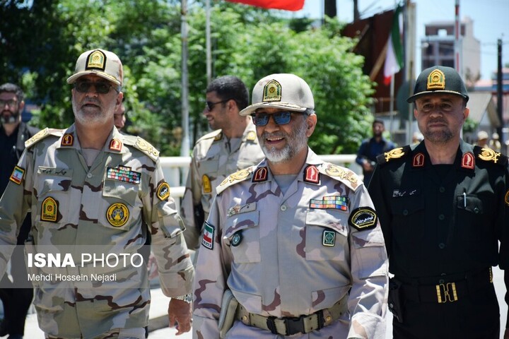 بازدید جانشین فرمانده کل انتظامی کشور و فرمانده مرزبانی فراجا از مرز زمینی آستارا