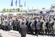 پیکر پلیس وظیفه شناس در گلزار شهدای رشت آرام گرفت