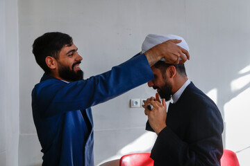 مراسم عمامه گذاری طلاب حوزه علمیه اصفهان