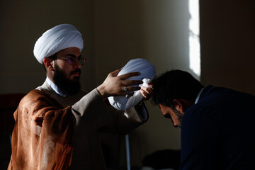 مراسم عمامه گذاری طلاب حوزه علمیه اصفهان