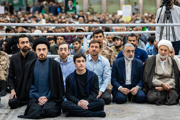 غلامحسین اسماعیلی و سید احمد خمینی مراسم سی و هفتمین سالگرد ارتحال امام خمینی(ره)