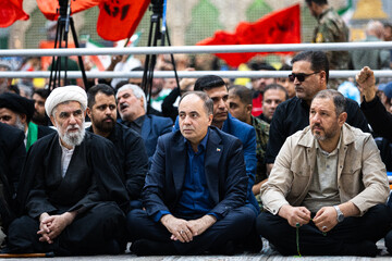 غلامرضا نوری قزلجه، وزیر جهاد کشاورزی در مراسم سی و هفتمین سالگرد ارتحال امام خمینی(ره)