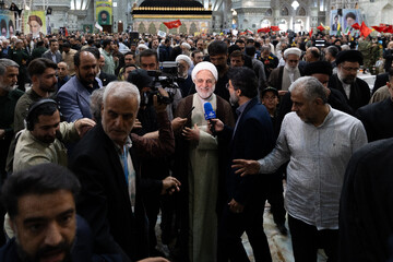 غلامحسین محسنی اژه‌ای، رئیس قوه قضائیه  در مراسم سی و هفتمین سالگرد ارتحال امام خمینی(ره)