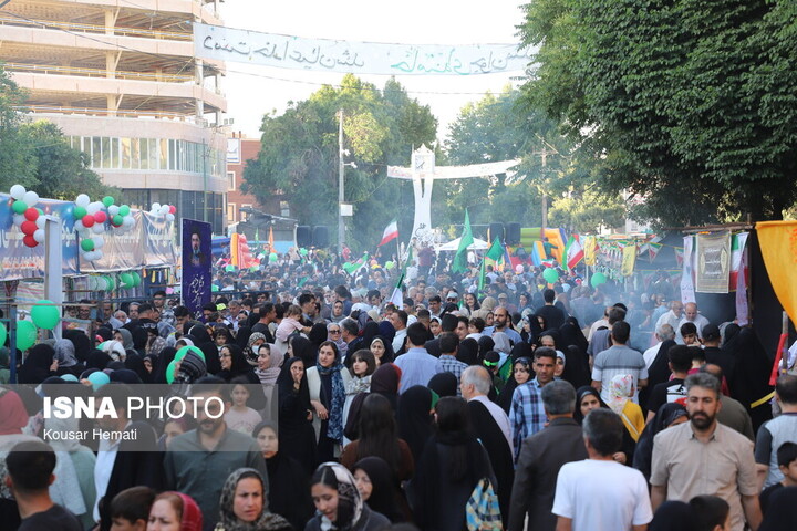 میهمانی کیلومتری غدیر در کرمانشاه برگزار شد