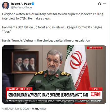 استاد دانشگاه شیکاگو: ایران ویتنام ترامپ می‌شود