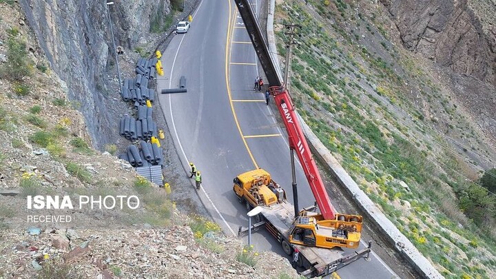 اجرای گالری ایمنی ۲۰۰ میلیارد تومانی در محور کندوان برای مقابله با ریزش سنگ