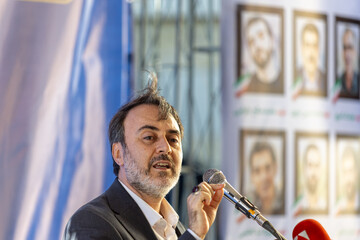 مراسم رونمایی از یادمان شهدای جنگ ۱۲ روزه