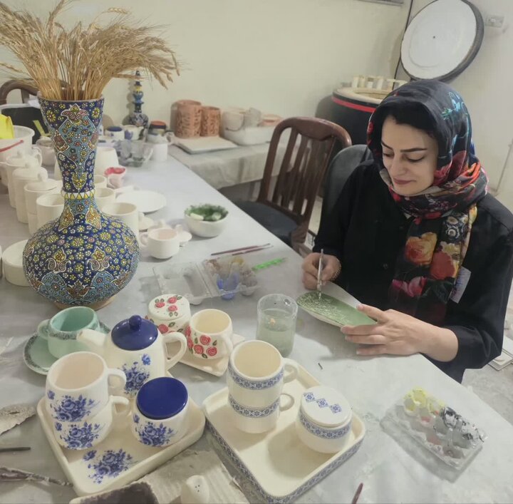 روایت مسیر کارآفرینی در هنر سرامیک شهرستان نور