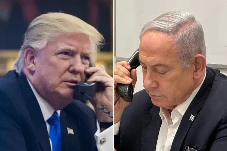 پس از پاسخ موشکی ایران به تجاوزات، نتانیاهو و ترامپ صحبت کرد