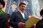 تشرف وزیر ارتباطات به حرم مطهر بانوی کرامت(س) 