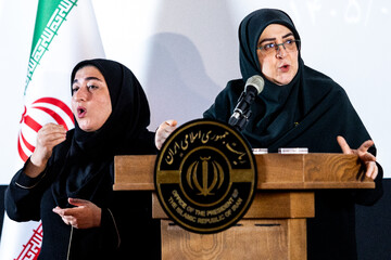 نشست خبری فاطمه مهاجرانی سخنگوی دولت