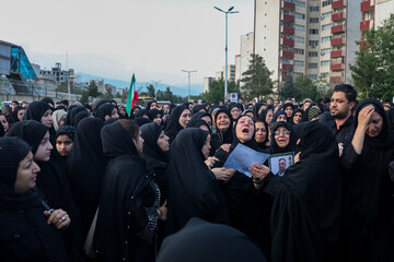 آیین تشییع ۲ شهید نیروی پدافند هوایی ارتش