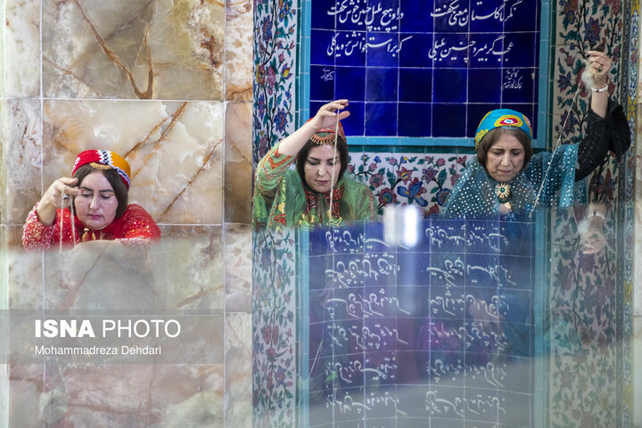 مسابقه نخ‌ریسی سنتی - آرامگاه سعدی