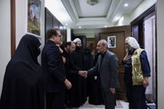 دیدار رئیس سازمان صداوسیما با خانواده شهید لاریجانی