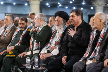 محمد مخبر در مراسم گرامیداشت اولین سالگرد شهادت سپهبد پاسدار شهید حسین سلامی