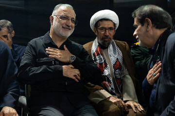 علیرضا زاکانی، شهردار تهران در مراسم گرامیداشت اولین سالگرد شهادت سپهبد پاسدار شهید حسین سلامی