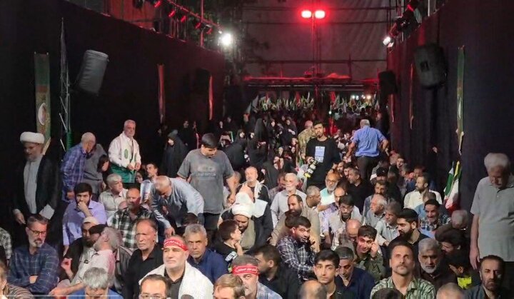 لبیک «یا خامنه‌ای» کفن‌پوشان دیار ۱۵ خرداد در مقتل رهبر شهید
