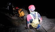 نجات ۷ گرفتار در ارتفاعات «دربند گروس» صحنه