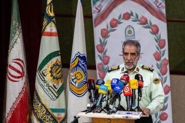  سخنرانی عباسعلی محمدیان، فرمانده انتظامی تهران بزرگ در آیین نکوداشت شهدای اقتدار فراجا