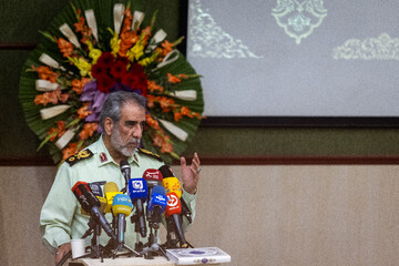 سخنرانی عباسعلی محمدیان، فرمانده انتظامی تهران بزرگ در آیین نکوداشت شهدای اقتدار فراجا
