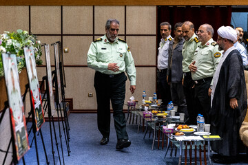  عباسعلی محمدیان، فرمانده انتظامی تهران بزرگ در آیین نکوداشت شهدای اقتدار فراجا