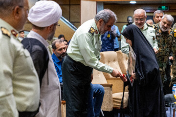  عباسعلی محمدیان، فرمانده انتظامی تهران بزرگ در آیین نکوداشت شهدای اقتدار فراجا