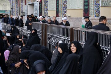 آیین سنتی اذن عزای امام حسین (ع) در حرم مطهر رضوی