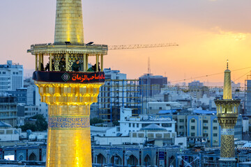 آیین سنتی اذن عزای امام حسین (ع) در حرم مطهر رضوی