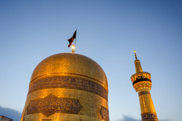 آیین سنتی اذن عزای امام حسین (ع) در حرم مطهر رضوی