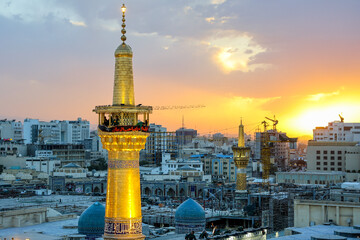 آیین سنتی اذن عزای امام حسین (ع) در حرم مطهر رضوی