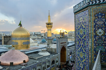 آیین سنتی اذن عزای امام حسین (ع) در حرم مطهر رضوی