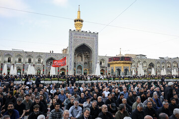 آیین سنتی اذن عزای امام حسین (ع) در حرم مطهر رضوی
