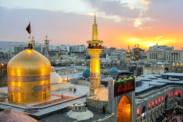 آیین سنتی اذن عزای امام حسین (ع) در حرم مطهر رضوی
