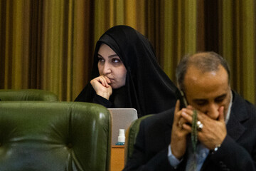 نرجس سلیمانی در جلسه علنی شورای شهر تهران