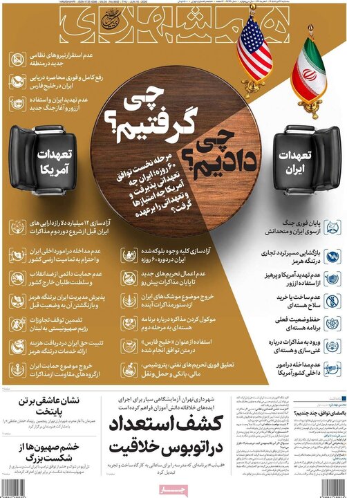 روزنامه‌ها در آستانه تفاهم ایران و آمریکا
