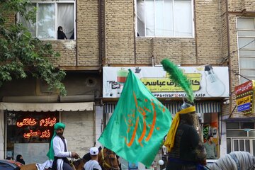 مراسم نمادین ورود کاروان امام حسین (ع) به کربلا - شهرستان بهار