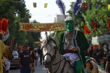 مراسم نمادین ورود کاروان امام حسین (ع) به کربلا - شهرستان بهار