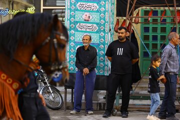 مراسم نمادین ورود کاروان امام حسین (ع) به کربلا - شهرستان بهار