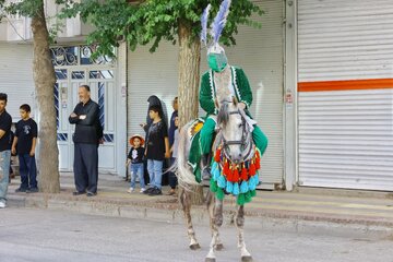 مراسم نمادین ورود کاروان امام حسین (ع) به کربلا - شهرستان بهار