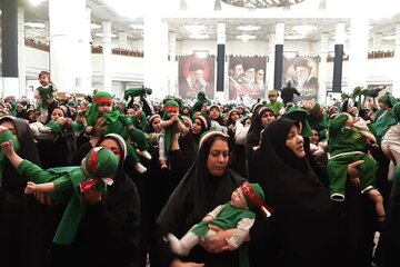 گردهمایی ارتش کوچک‌های ولایت در آستان شاهچراغ(ع)/ میثاق دوباره با خون شیرخواران حسینی