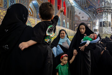 مراسم شیرخوارگان حسینی - حرم مطهر رضوی