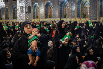 مراسم شیرخوارگان حسینی - حرم مطهر رضوی