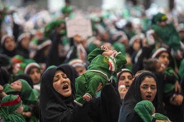 مراسم شیرخوارگان حسینی - حرم مطهر شاهچراغ (ع)