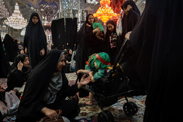مراسم شیرخوارگان حسینی - حرم مطهر رضوی
