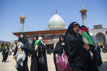مراسم شیرخوارگان حسینی - حرم مطهر شاهچراغ (ع)