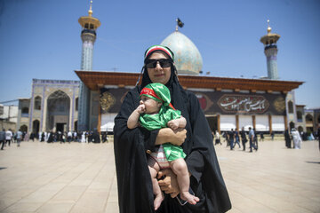 مراسم شیرخوارگان حسینی - حرم مطهر شاهچراغ (ع)