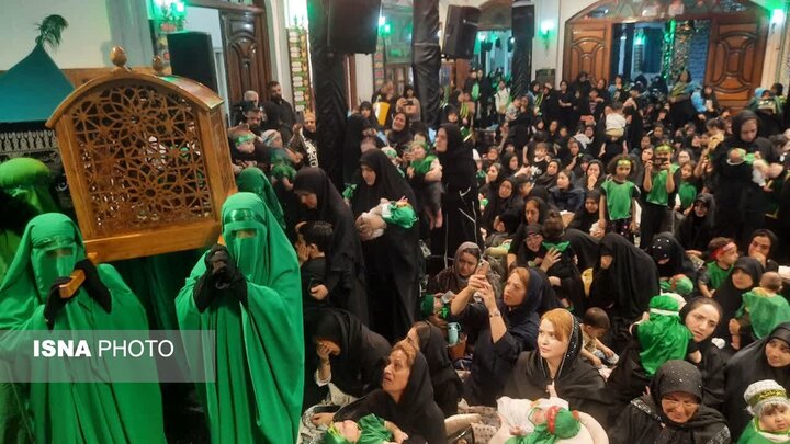 ضیافت اشک مادران مازندرانی در همایش شیرخوارگان حسینی/ هم‌نوایی با ناله‌های کوچک‌ترین شهید