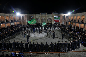 اجتماع عزاداران حسینی در حسینیه مرحوم میرزا محسن مجتهد اردبیلی