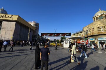 سیاه‌پوشی بازار همدان در ماه محرم